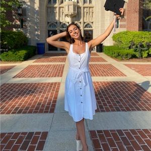 White Graduation Dress from A New Day, Size 2